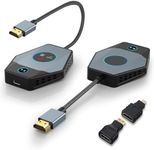 Wireless HDMI Transmitter and Receiver, Upgraded 4K HDMI Wireless Extender Kit, 2.4G/5G, Plug & Play, No App/Bluetooth Needed, 328FT/100M, for PC/Laptop/Netfix/PS5/Camera/HDTV/Projector/TV Box
