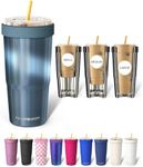 Frost Buddy Togo Buddy 30 oz Stainless Steel Vacuum Insulated Tumbler To Go Coffee Cup – Iced Coffee Cups, Iced Coffee Sleeve, Travel Mug, Thermal Cup for Hot & Cold Drinks, Dunkin Cup (Opal Sky)