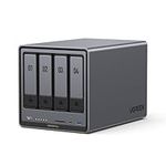 UGREEN NASync DXP4800 Plus 4-Bay Desktop NAS, Intel Pentium Gold 8505 5-Core CPU, 8GB DDR5 RAM, 128G SSD, 1 * 10GbE, 1 * 2.5GbE, 2 * M.2 NVMe Slots, 4K HDMI, Network Attached Storage (Diskless)