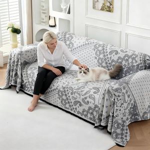 UWWGKK Couch Cover Blanket Reversible for Spring