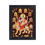 Pnf Durga Maa Religious Wood Photo Frames with Acrylic Sheet (Glass) for Worship/Pooja(Photoframe,Multicolour,8X6Inch)-20161, Medium (Pnf-20161-Photoframe-5X7) - Rectangular, Wall Mount