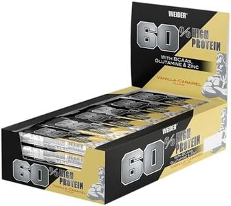 Weider 60% Proteine Bar, Vaniglia-Caramello 24 Barrette da 45g