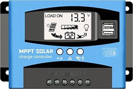 OZSYANC 30A MPPT Solar Charge Controller 12V/24V Auto Focus Tracking Solar Panel Regulator with LCD Display Dual USB Port Charge Controller Multiple Load Control Modes
