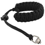 Rigdance Paracord Camera Wrist Strap Lanyard with Quick Release Screw for Insta 360 X4 X3 X2, Universal Hand Strap for DSLR Cameras, Action Cameras, Selfie Sticks(Black)