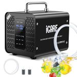 Smart Ozone Generator, 60000mg/h Ozone Generator for Water and Air, Air Purifier with Timer, Ozone Machine for Bathroom, Kitchen, Smoke, Cars, Pets, Fruits, Vegetables