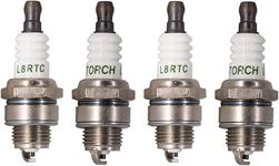 TORCH 4pcs L8RTC Spark Plug Solid terminal Replace for N GK BPMR8Y BPM8Y Spark Plug, for Cham pion RCJ6Y Spark Plug, for Kawa saki 920702115 Spark Plug, OEM