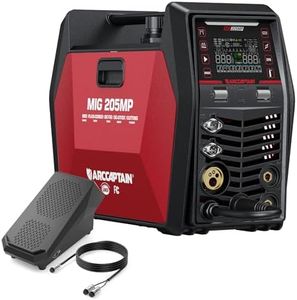 ARCCAPTAIN MIG205MP MIG Welder 9 IN 1 iControl APP Control and TIG 5-Pin Welding Foot Pedal