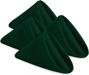 Utopia Home Cloth Napkins [24 Pack, Hunter Green] 17 x 17 Inches, 100% Polyester Dinner Napkins with Hemmed Edges, Washable Napkins Ideal for Parties, Weddings and Dinners