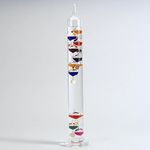 Bits and Pieces - 17" Fascinating Gallileo Thermometer - Unique Indoor Thermometer Displays Temperature in Your Home
