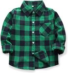 Aeslech Boys' Button Down Flannel P