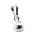 Karizma Jewels 9mm Full Round Silver Solid Ball Goli Pendant in Silver