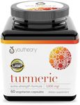 Youtheory Turmeric Extra Strength with Black Pepper (BioPerine) 60 Count (1 Bottle)