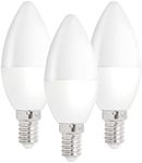 LED Candle Light Bulbs SES Small Screw, 3 Pack, Long Lasting Candle E14 LED Lamps, 5w (40w Equivalent) Warm White, 470 lumens, Energy Saving Bulbs, LED Bulbs, Led Bulb, Light Bulbs, LED Light Bulbs