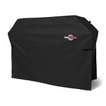 GrillTough Heavy Duty BBQ Grill Cover for Outdoor Grill, 60 Inch – Waterproof, Weather Resistant, UV & Fade Resistant with Adjustable Straps – Gas Grill Cover for Weber, Genesis, Charbroil, etc. Black