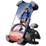 Uniwit Universal Bike Phone Mount,Motorcycle Phone Holder-Sturdy and Secure,One-Hand Operation,360°Rotation,Security Lock,Compatible for All iPhone Series and Other 4.7"- 6.8" Cellphone.