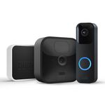 Blink Outdoor with two-year battery life | 1-Camera System (Black) + Blink Video Doorbell (Black) | HD Smart Security camera, motion detection, Alexa enabled