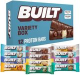 Built Protein Bars Variety Pack, 17g High Protein Bars, On-the-go Protein Snacks & Breakfast Bar - Mixed Sampler Box: 3 Bars & 9 Puffs