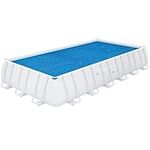 Bestway Rectangular Solar Pool Cover For Above Ground Pools, Extra Pool Protection, Blue