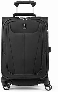 Travelpro Maxlite 5 Softside Expandable Luggage with 4 Spinner Wheels, Lightweight Suitcase, Men and Women, Black, Compact Carry-on 20-Inch, Maxlite 5 Softside Expandable Spinner Wheel Luggage