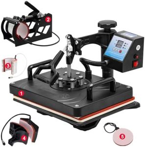MY PC WALA Heavy Duty Digital Heat Press Machine | LCD Display | Sublimation and Vinyl Printing | T-Shirts Hoodies Cushions Flat Products | Black (12 * 15 inch)
