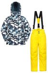 Mountain Warehouse Kids Ski Jacket & Pants Set– Boys & Girls Snowsuit Camouflage 5-6 Years