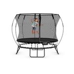 Springfree Round Trampolines for Kids & Adults – Safe Outdoor Trampoline with Net & No Springs (Compact Round (8ft))