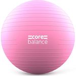 Core Balance Anti Burst Gym Ball, 55-85cm With Hand Pump (65cm, Pink)