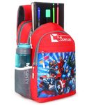 Le Corpus 25 L Avengers 7D Printed Lightweight School Bag, Backpack Suitable for 3 to 6 years kids Nursery, LKG, UKG, 1st Std Boys and Girls 16 Inches (Red)