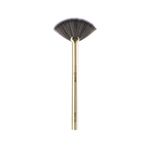 MARS Artist's Arsenal Professional Fan Brush For Face Highlighting | Precise Synthetic Brushes | Feather Soft Touch | Perfect For Highlighting | Luxe Packaging Makeup Brush (Golden)