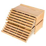 MEEDEN 10-Drawer Artist Supply Storage Box - Large Capacity Multi-Function Beech-Wood Pencil Box with Drawer & Compartments for Organizing Pastels, Pencils, Pens, Markers, Brushes & Stamp