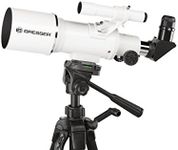 Bresser Classic 70/350 Refractor Telescope with Aluminium Mount and Smartphone Holder White