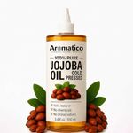 AROMATICO Jojoba Oil, 100% Pure & Cold Pressed for Healthy Hair & Skin | Natural solution for Moisturised Skin, Hair Care & Body - 100ml