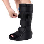 Tairibousy Tall Walker Fracture Boot Air Walker Boot Inflatable Walking Boot for Fractures, Achilles Tendon Surgery, Acute Ankle Sprains, Broken Toe Foot, Injury Recovery Black (Small)