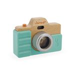 Janod - Camera - Realistic Wooden Toy for Young Photographers - Early-Learning - Educational and Development - for Toddlers - from 18 Months + - Multilingual - 358810.