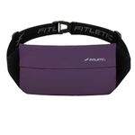 Fitletic Zipless Sport or Travel Belt | Fanny Pack, Running Pouch | for Jogging, Cycling, Race, Fitness, Exercise, or Travel | NZ01 (Purple)