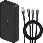 Mi 20,000mAh Redmi 74Wh 18W Portable Charger Bundle Includes FleXETECH 3-in-1 Multicharging Cable iPhone 13 & Pro Max, Galaxy S21 5G, Z Fold 3 Switch