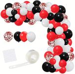 Red White Balloon Garland Arch Kit,