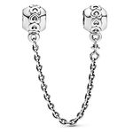 Pandora Jewelry - Band of Hearts Safety Chain Charm in Sterling Silver, 2 in / 5 cm