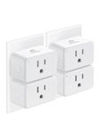 EIGHTREE Mini Smart Plug 𝟭𝟱𝗔, Smart Plugs That Compatible with Alexa & Google Home & SmartThings, No Hub Required with Remote Control, Timer & Schedule, Wi-Fi Plugs Only Support 2.4GHz, 4 Packs