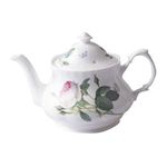 Roy Kirkham ER31103 Large Teapot - Palace Garden, Bone China Ceramic, Made in England, Multi Color