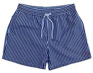 Ralph Lauren Polo Traveler Swim Shorts Stripe Navy (Navy, XL