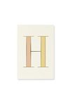 Kate Spade New York Initial Notepad with 100 Pages, H (Yellow)