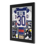 UXENI Jersey Display Frame,Aluminum Alloy Football Shirt Frame For Rugby Sports Shirt,Band T-Shirt Shadow Box,DIY Adult Shirt Frame Display Kit (80*60cm)-Back Frame,White Backing Card 07