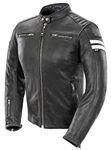 Joe Rocket Classic '92 Women's Leather Motorcycle Jacket (Black/White, X-Large) by Joe Rocket