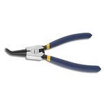 WISEPRO Circlip Pliers External Heavy Duty Snap Ring Pliers with Bent Jaw for Ring Removing and Retaining 7 Inch