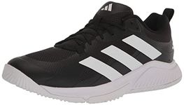 adidas Men's Court Team Bounce 2.0 Indoor, Black/White/Black, 6.5