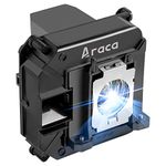 Araca for ELPLP60 /for ELPLP61 Replacement Projector Lamp with Housing for EPSON 425Wi 430i EB-95 H382A H383A H384A PowerLite 420 905 95 96W PowerLite 915W PowerLite 430 H388A EB-915W Projector Lamp