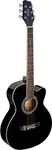 Stagg SA20ACE BLK Auditorium Cutaway Electro-Acoustic Guitar - Black