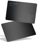 Customised Metal NFC Business Card, Digi Business Card, Personalised Smart Visiting Card, Tap to Share, Tap to ConnectVith.Me, Printed on Quality Metal (Black)