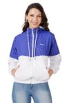 Lavozia Women Jacket Women's Travel Nylon Solid Plain Sports Summer Gym Workout Running Travel Trekking jacket for Women Nylon Winter (IN, Alpha, XL, Regular, Royal Blue)